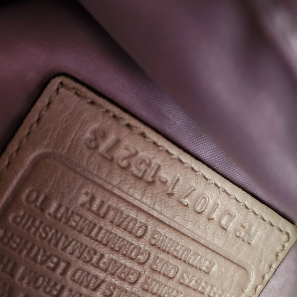 Euc Coach Alexadra Gold Leather Studded Shoulder Bag/Handbag - Picture 13 of 13